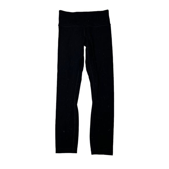 Lululemon Wunder Under Pant Leggings Mid Rise 7/8 Length Black Womens 2 - Picture 3 of 8